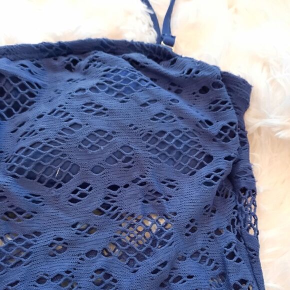 Kenneth Cole Reaction Bandeau Swimsuit Lace with  Removable Straps - Picture 4 of 15